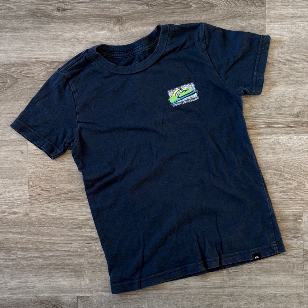 Quiksilver little boys dark blue short sleeve top